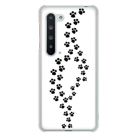 AQUOS R5G SH-51A docomo 高画質仕上げ 背面印刷 ハードケース 【066 あしあと】