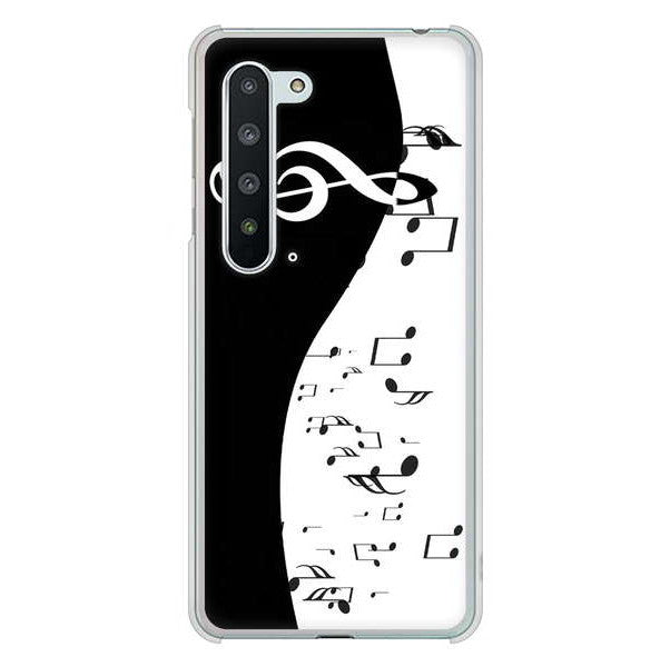 AQUOS R5G SH-51A docomo 高画質仕上げ 背面印刷 ハードケース 音符