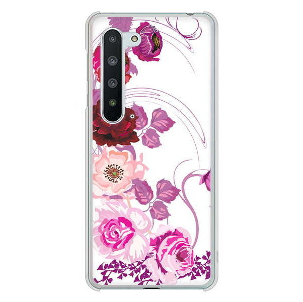 AQUOS R5G SH-51A docomo 高画質仕上げ 背面印刷 ハードケース ロマンチックなバラ