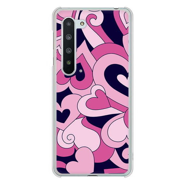 AQUOS R5G SH-51A docomo 高画質仕上げ 背面印刷 ハードケース プリティハート