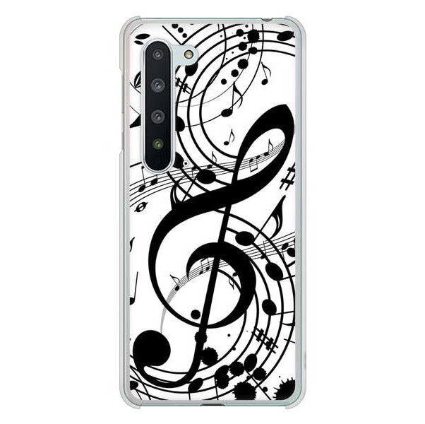 AQUOS R5G SH-51A docomo 高画質仕上げ 背面印刷 ハードケース 音符