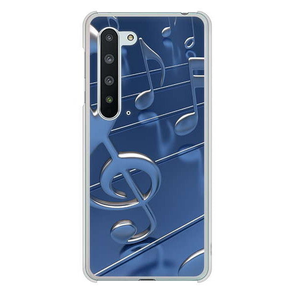 AQUOS R5G SH-51A docomo 高画質仕上げ 背面印刷 ハードケース 音符