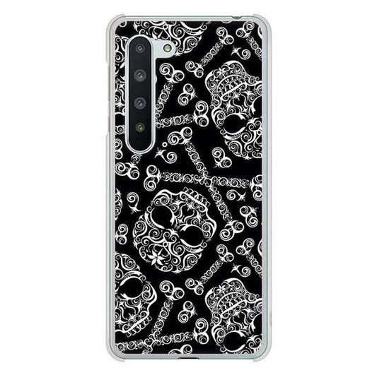 AQUOS R5G SH-51A docomo 高画質仕上げ 背面印刷 ハードケース 【363 ドクロの刺青】