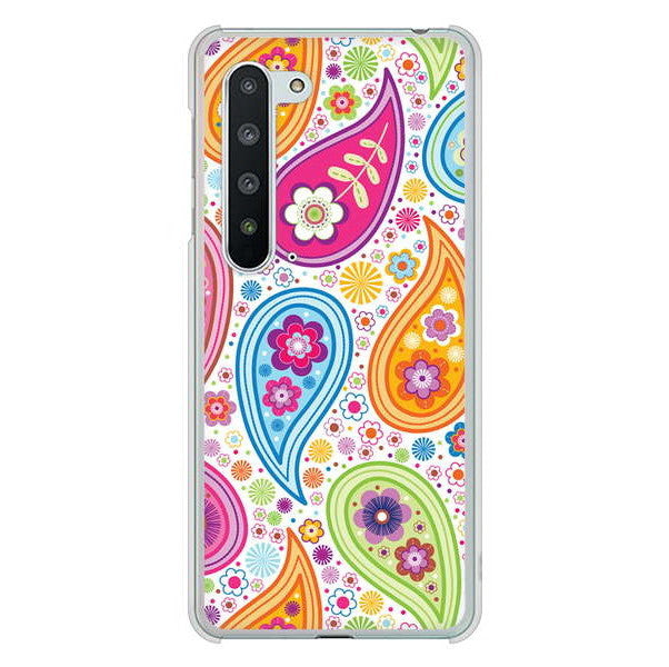 AQUOS R5G SH-51A docomo 高画質仕上げ 背面印刷 ハードケース ペイズリー