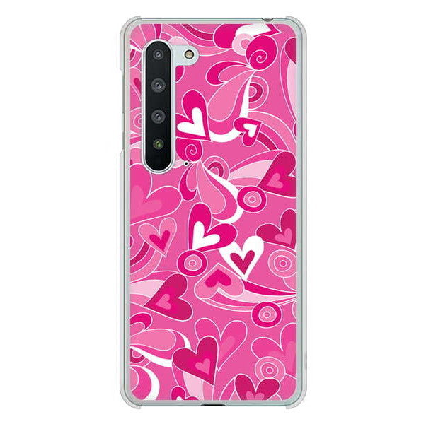 AQUOS R5G SH-51A docomo 高画質仕上げ 背面印刷 ハードケース プリティハート