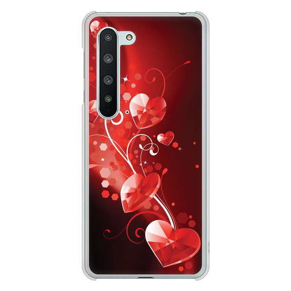 AQUOS R5G SH-51A docomo 高画質仕上げ 背面印刷 ハードケース きらめきハート