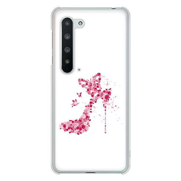 AQUOS R5G SH-51A docomo 高画質仕上げ 背面印刷 ハードケース 【387 薔薇のハイヒール】
