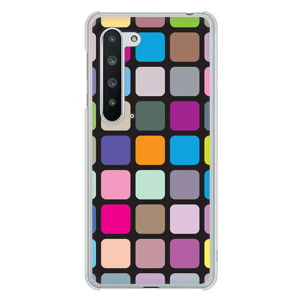 AQUOS R5G SH-51A docomo 高画質仕上げ 背面印刷 ハードケース 【509 カラースクエア】