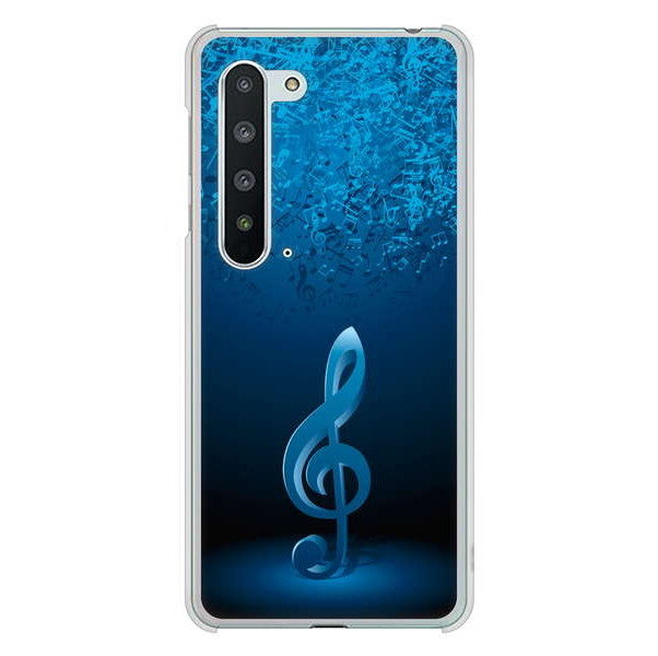 AQUOS R5G SH-51A docomo 高画質仕上げ 背面印刷 ハードケース 音符