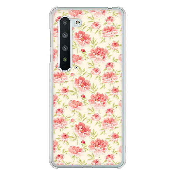 AQUOS R5G SH-51A docomo 高画質仕上げ 背面印刷 ハードケース 北欧の小花