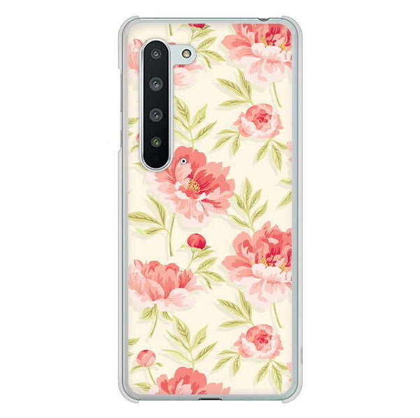 AQUOS R5G SH-51A docomo 高画質仕上げ 背面印刷 ハードケース 北欧の小花