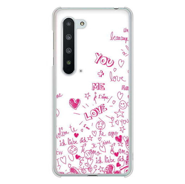 AQUOS R5G SH-51A docomo 高画質仕上げ 背面印刷 ハードケース プリティハート