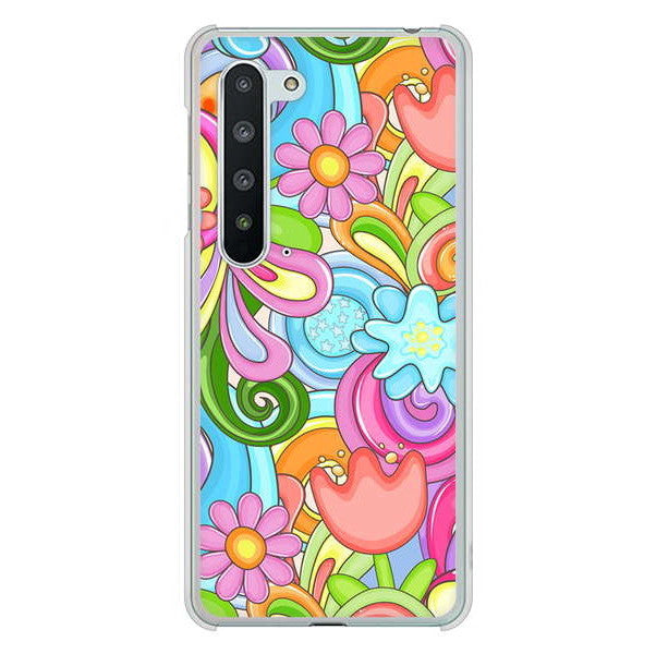 AQUOS R5G SH-51A docomo 高画質仕上げ 背面印刷 ハードケース 【713 ミラクルフラワー】