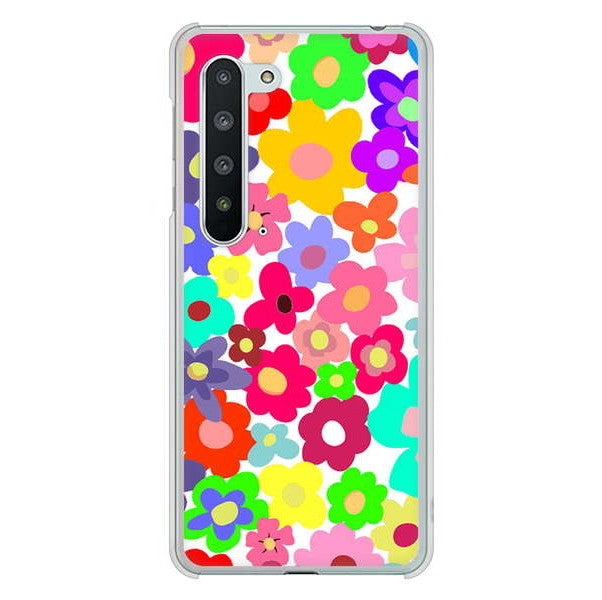 AQUOS R5G SH-51A docomo 高画質仕上げ 背面印刷 ハードケース ルーズフラワー