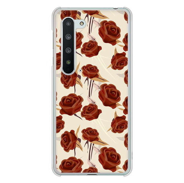 AQUOS R5G SH-51A docomo 高画質仕上げ 背面印刷 ハードケース 【1157 クラシックローズ】