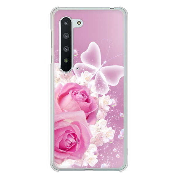 AQUOS R5G SH-51A docomo 高画質仕上げ 背面印刷 ハードケース ロマンチックなバラ