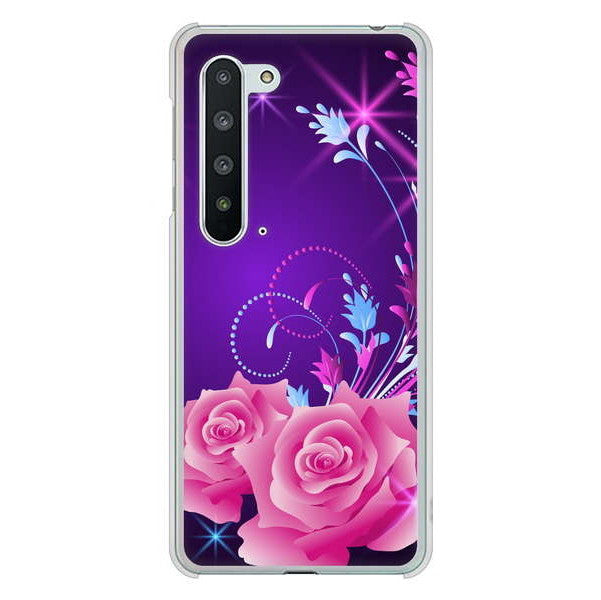 AQUOS R5G SH-51A docomo 高画質仕上げ 背面印刷 ハードケース ロマンチックなバラ