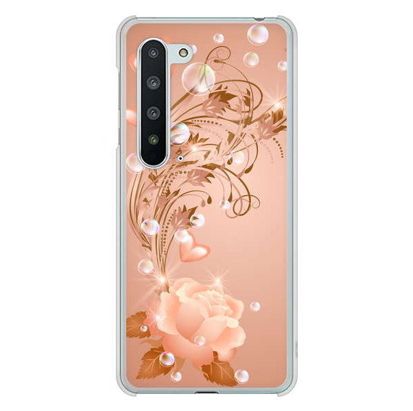 AQUOS R5G SH-51A docomo 高画質仕上げ 背面印刷 ハードケース ロマンチックなバラ