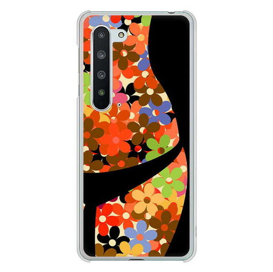 AQUOS R5G SH-51A docomo 高画質仕上げ 背面印刷 ハードケース 【1258 フラワーボディ】