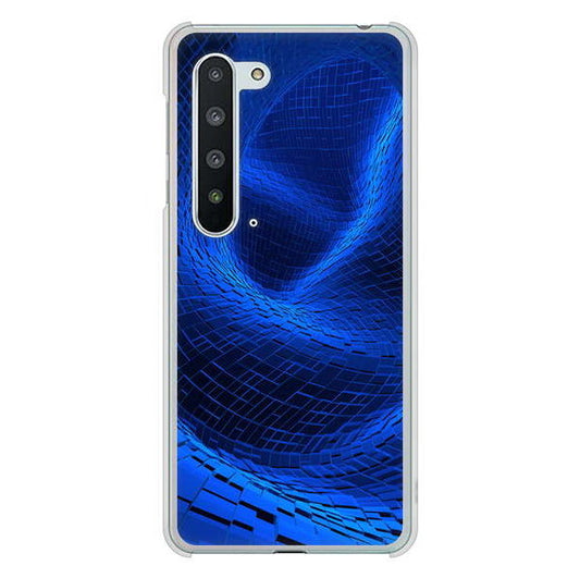 AQUOS R5G SH-51A docomo 高画質仕上げ 背面印刷 ハードケース 【1302 ワープブルー】