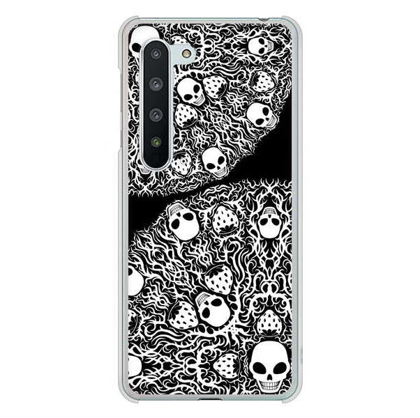 AQUOS R5G SH-51A docomo 高画質仕上げ 背面印刷 ハードケース むかいあぐる 苺骸骨曼荼羅