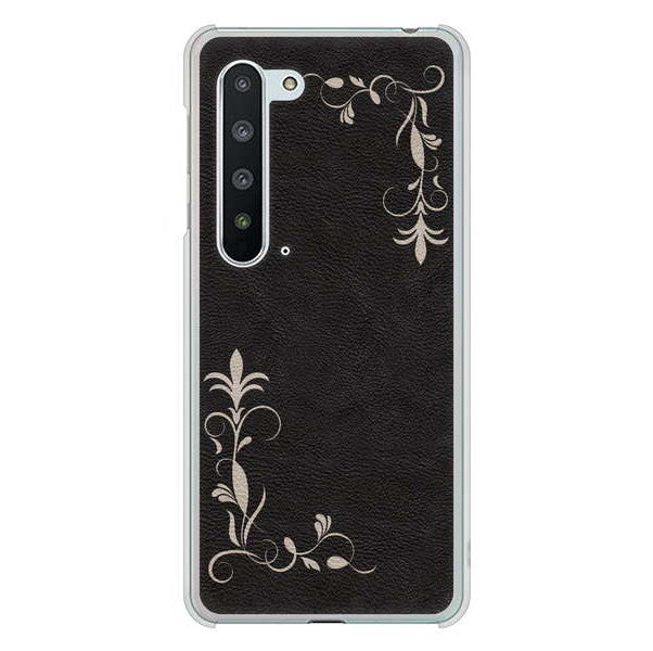 AQUOS R5G SH-51A docomo 高画質仕上げ 背面印刷 ハードケース 【EK825 レザー風グラスフレーム】