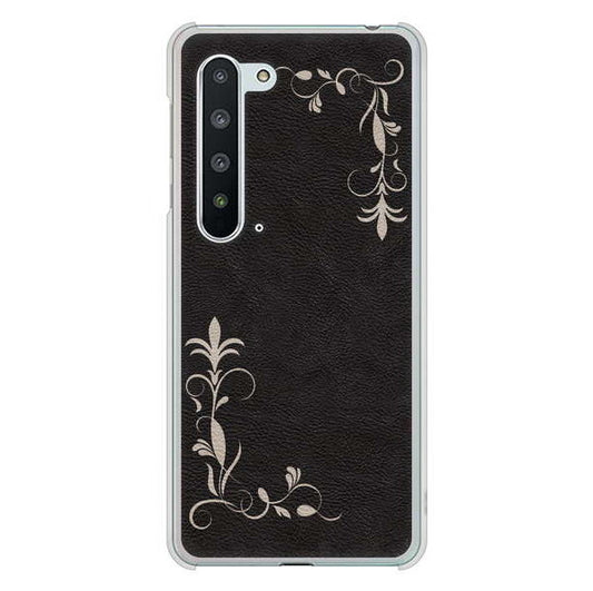 AQUOS R5G SH-51A docomo 高画質仕上げ 背面印刷 ハードケース 【EK825 レザー風グラスフレーム】