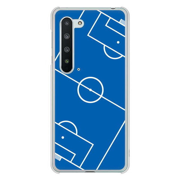 AQUOS R5G SH-51A docomo 高画質仕上げ 背面印刷 ハードケース 【IB922 SOCCER_ピッチ】
