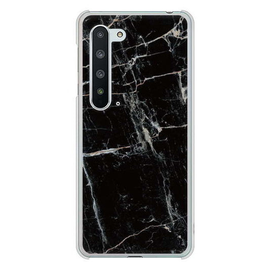 AQUOS R5G SH-51A docomo 高画質仕上げ 背面印刷 ハードケース 大理石BK