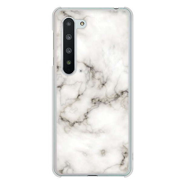 AQUOS R5G SH-51A docomo 高画質仕上げ 背面印刷 ハードケース 大理石BK