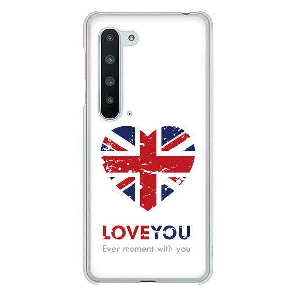 AQUOS R5G SH-51A docomo 高画質仕上げ 背面印刷 ハードケース ユニオンジャックハート