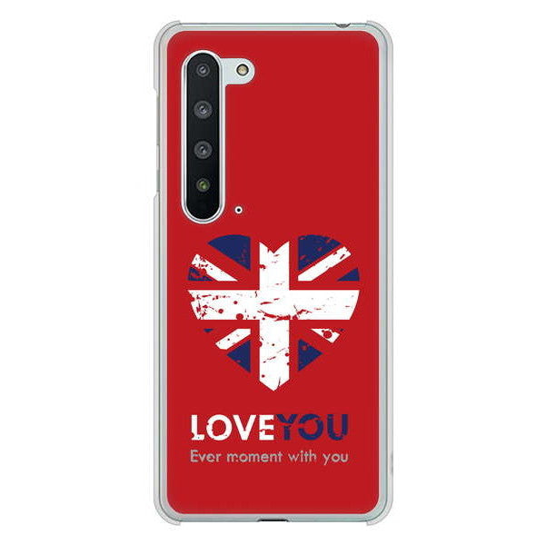 AQUOS R5G SH-51A docomo 高画質仕上げ 背面印刷 ハードケース ユニオンジャックハート