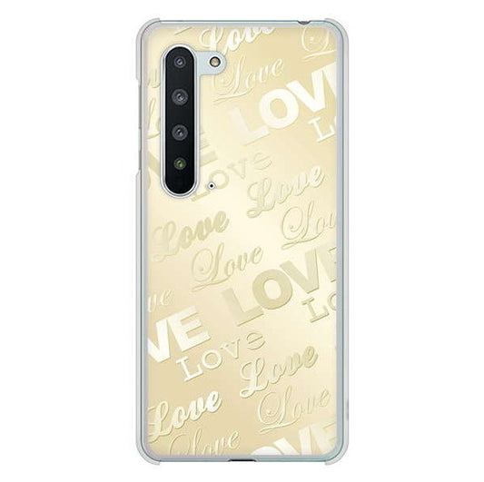 AQUOS R5G SH-51A docomo エンボス風LOVEリンク ハードケース 背面印刷