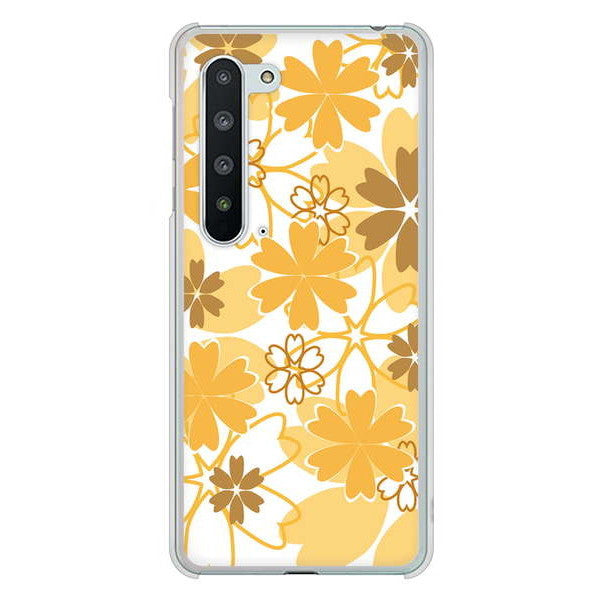 AQUOS R5G SH-51A docomo 高画質仕上げ 背面印刷 ハードケース 重なり合う花