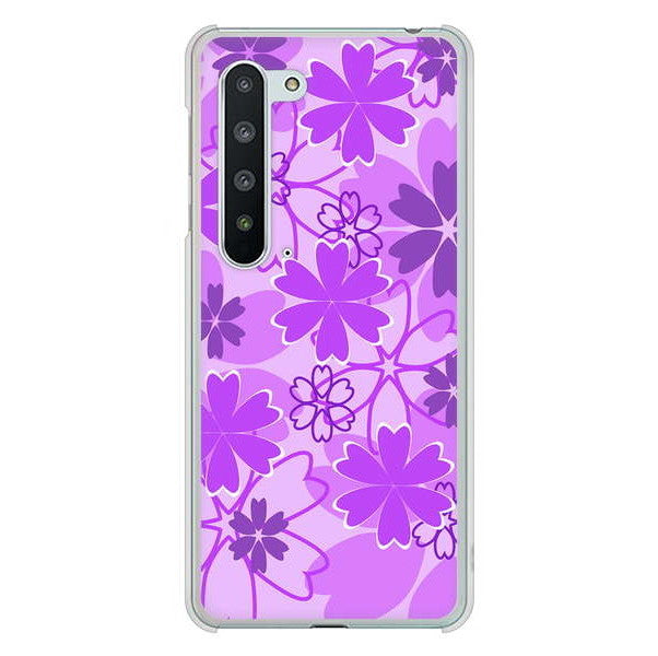 AQUOS R5G SH-51A docomo 高画質仕上げ 背面印刷 ハードケース 重なり合う花