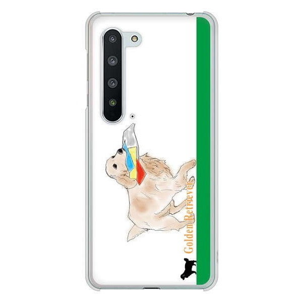AQUOS R5G SH-51A docomo 高画質仕上げ 背面印刷 ハードケース ゴールデンレトリバー