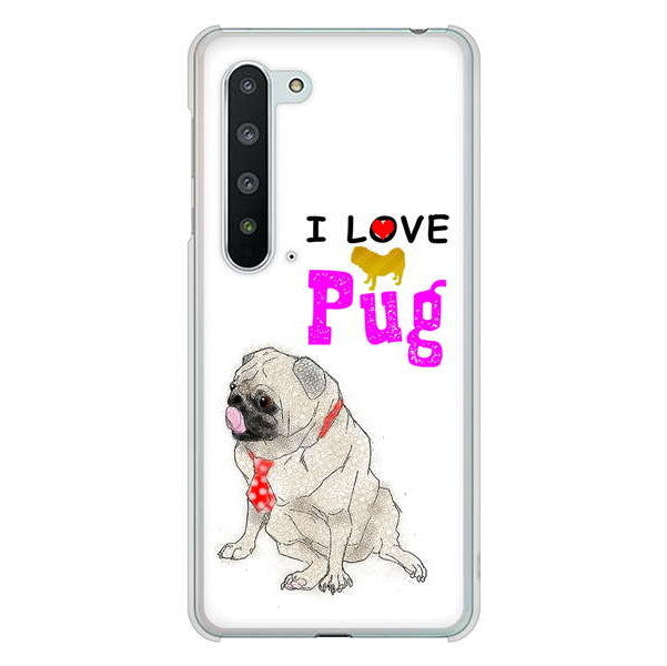 AQUOS R5G SH-51A docomo 高画質仕上げ 背面印刷 ハードケース パグ