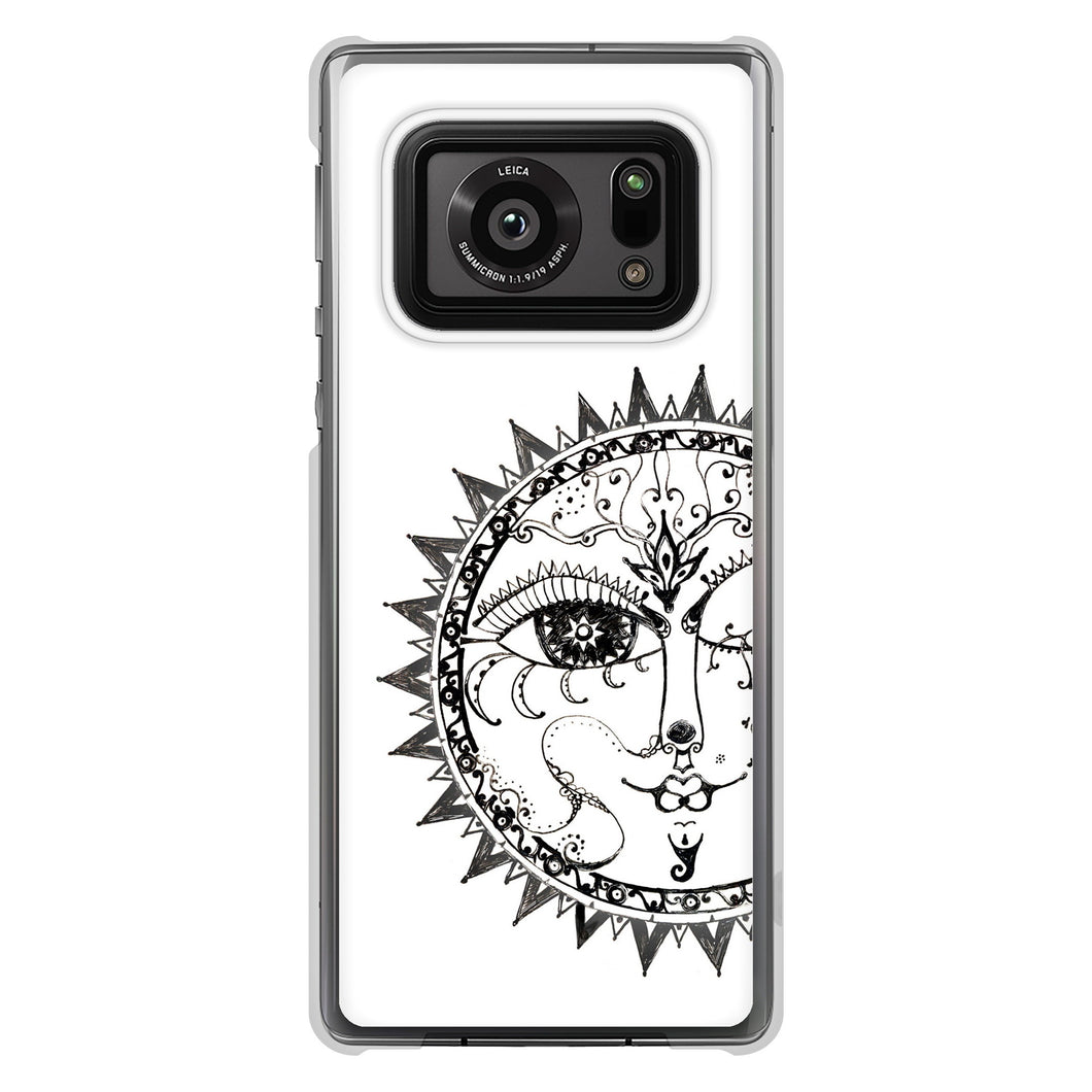 AQUOS R6 SH-51B 高画質仕上げ 背面印刷 ハードケース 【207 太陽神】