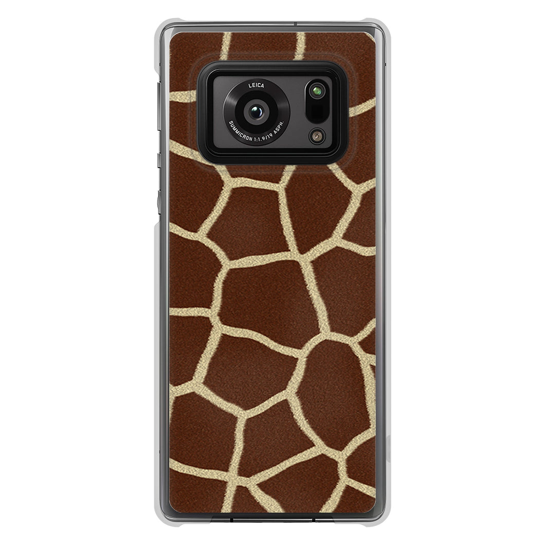 AQUOS R6 SH-51B 高画質仕上げ 背面印刷 ハードケース アニマル柄