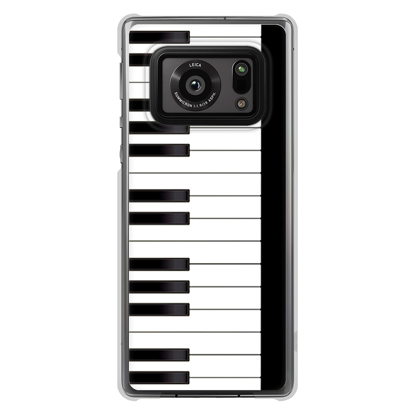 AQUOS R6 SH-51B 高画質仕上げ 背面印刷 ハードケース ピアノ