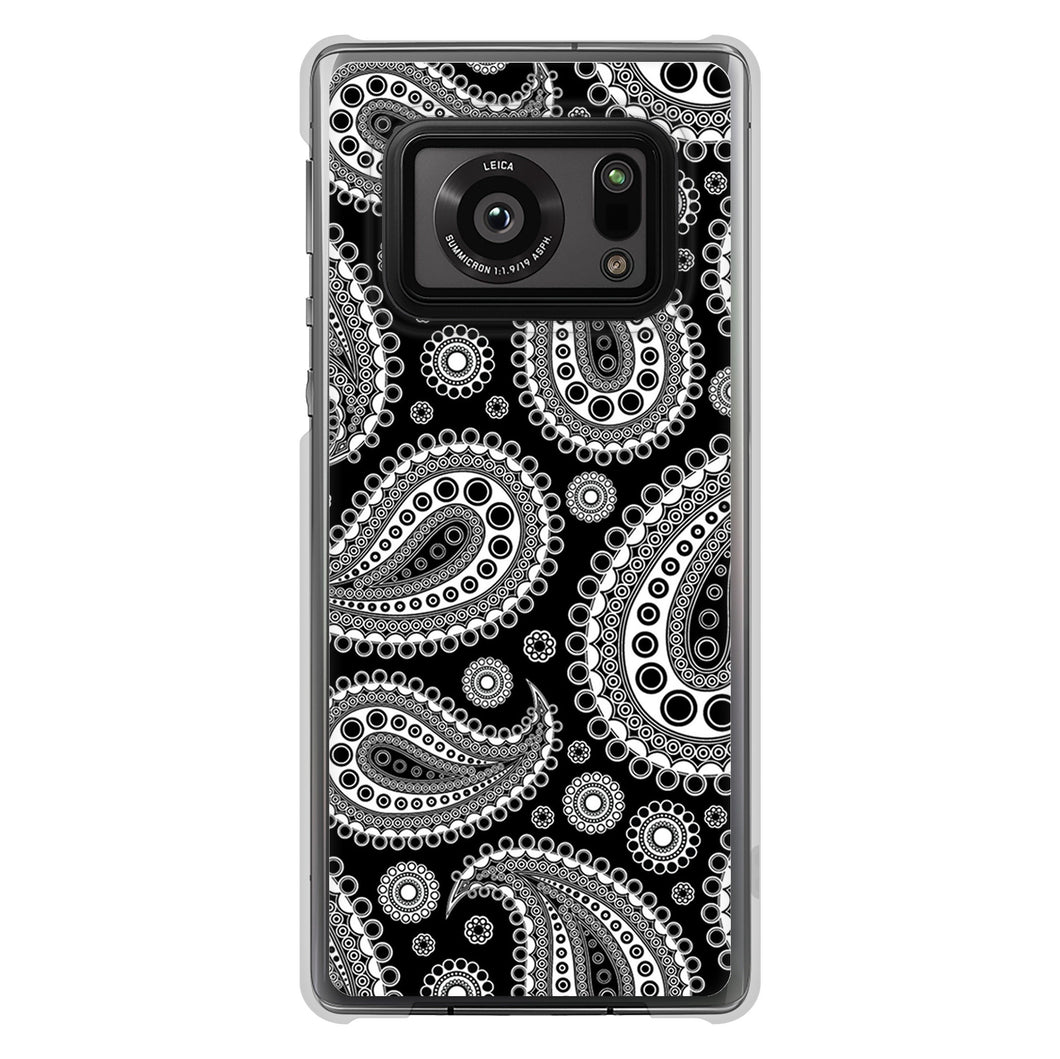 AQUOS R6 SH-51B 高画質仕上げ 背面印刷 ハードケース ペイズリー