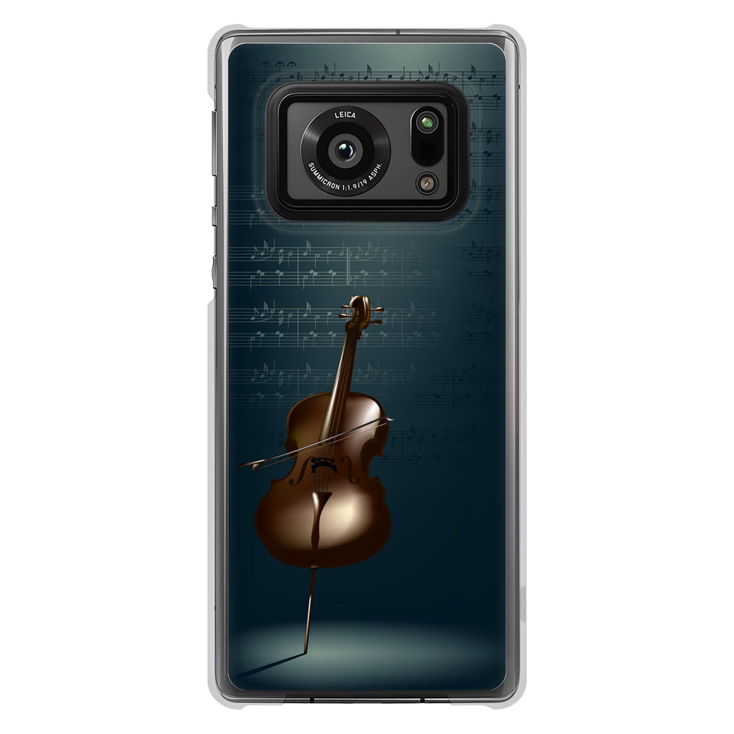 AQUOS R6 SH-51B 高画質仕上げ 背面印刷 ハードケース 【441 楽譜】