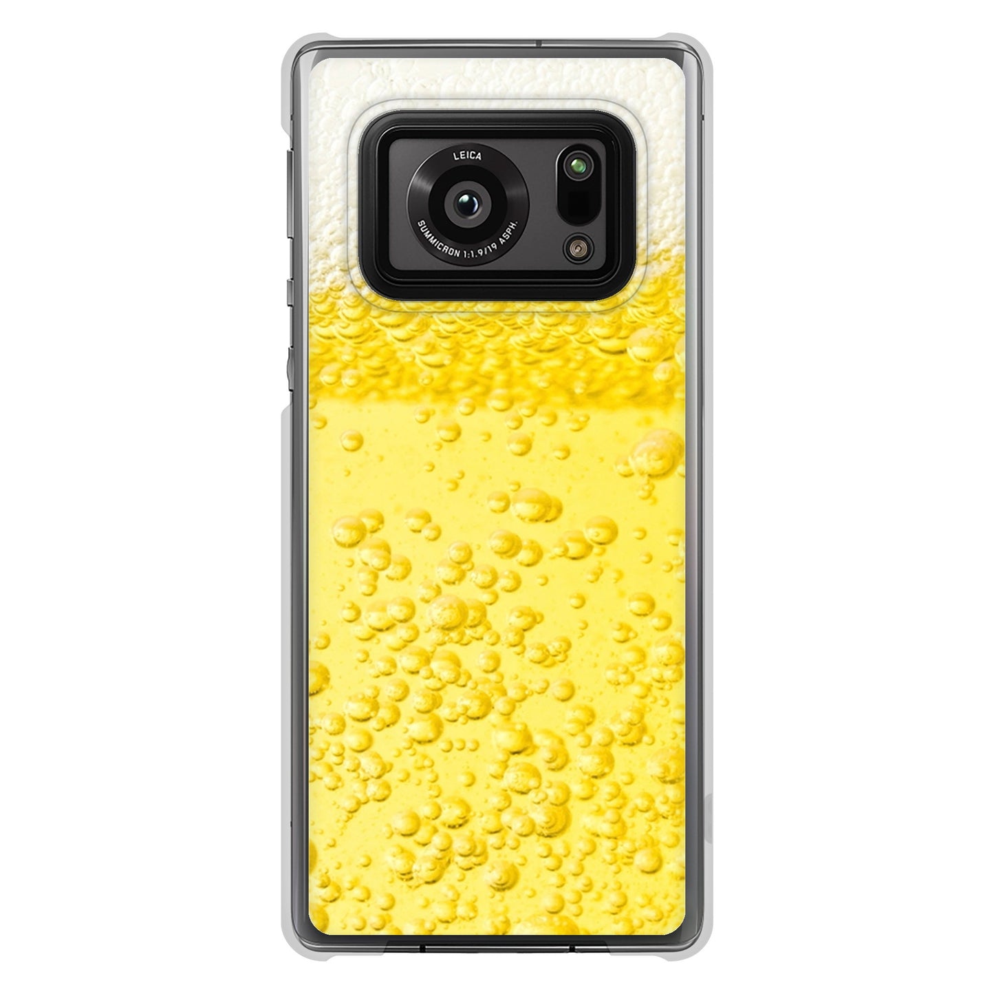 AQUOS R6 SH-51B 高画質仕上げ 背面印刷 ハードケース 生ビール