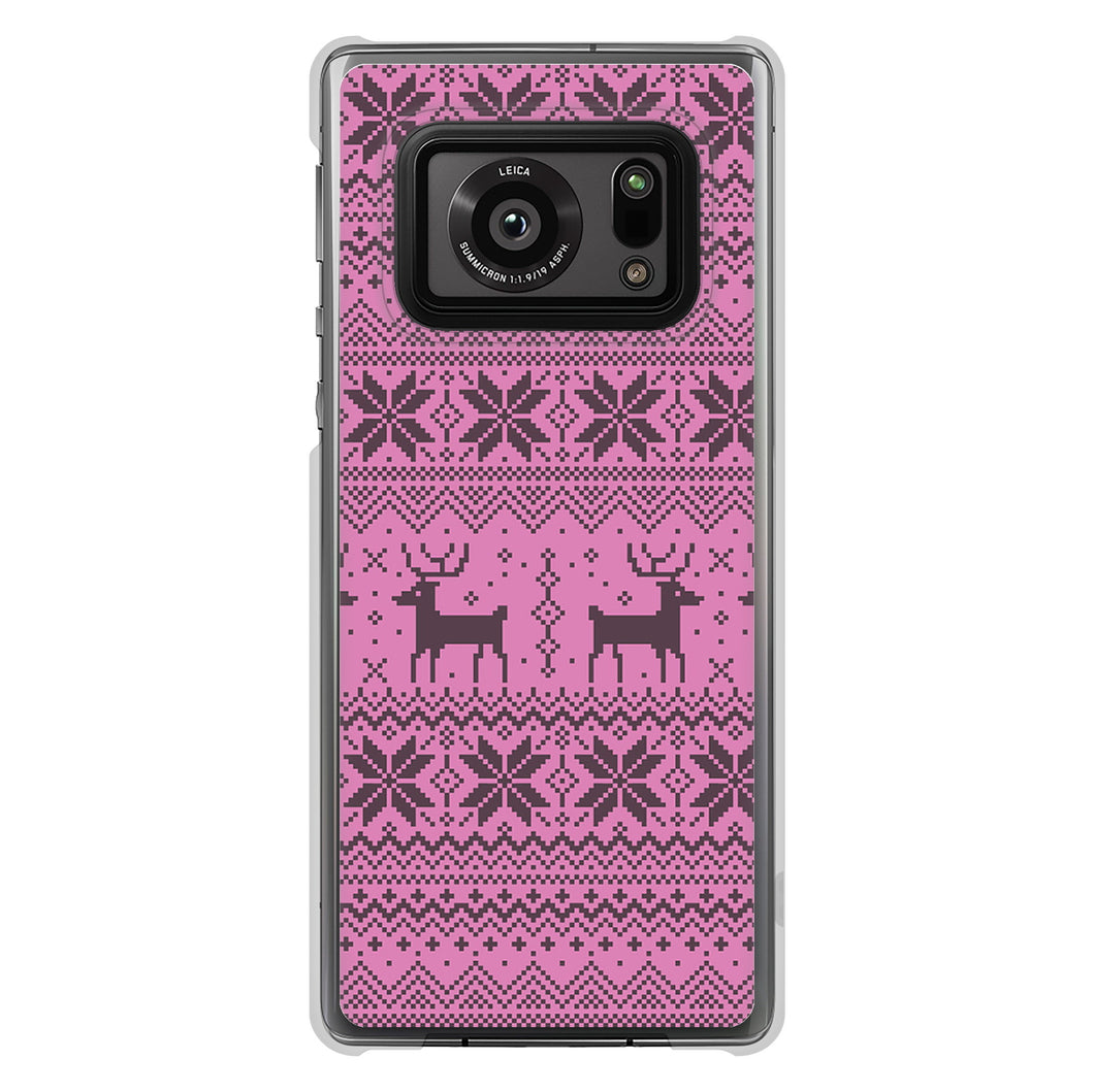 AQUOS R6 SH-51B 高画質仕上げ 背面印刷 ハードケース クリスマス