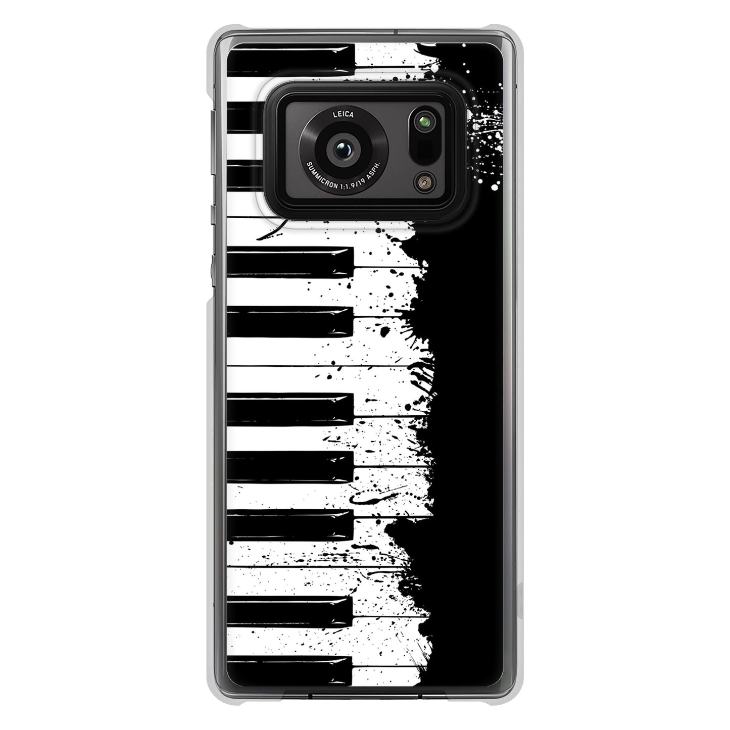 AQUOS R6 SH-51B 高画質仕上げ 背面印刷 ハードケース ピアノ