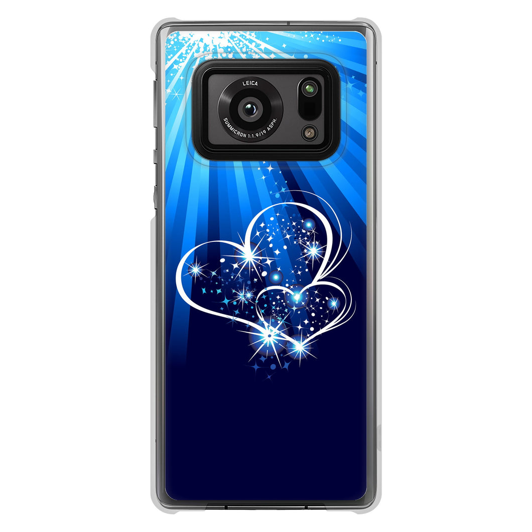 AQUOS R6 SH-51B 高画質仕上げ 背面印刷 ハードケース きらめきハート