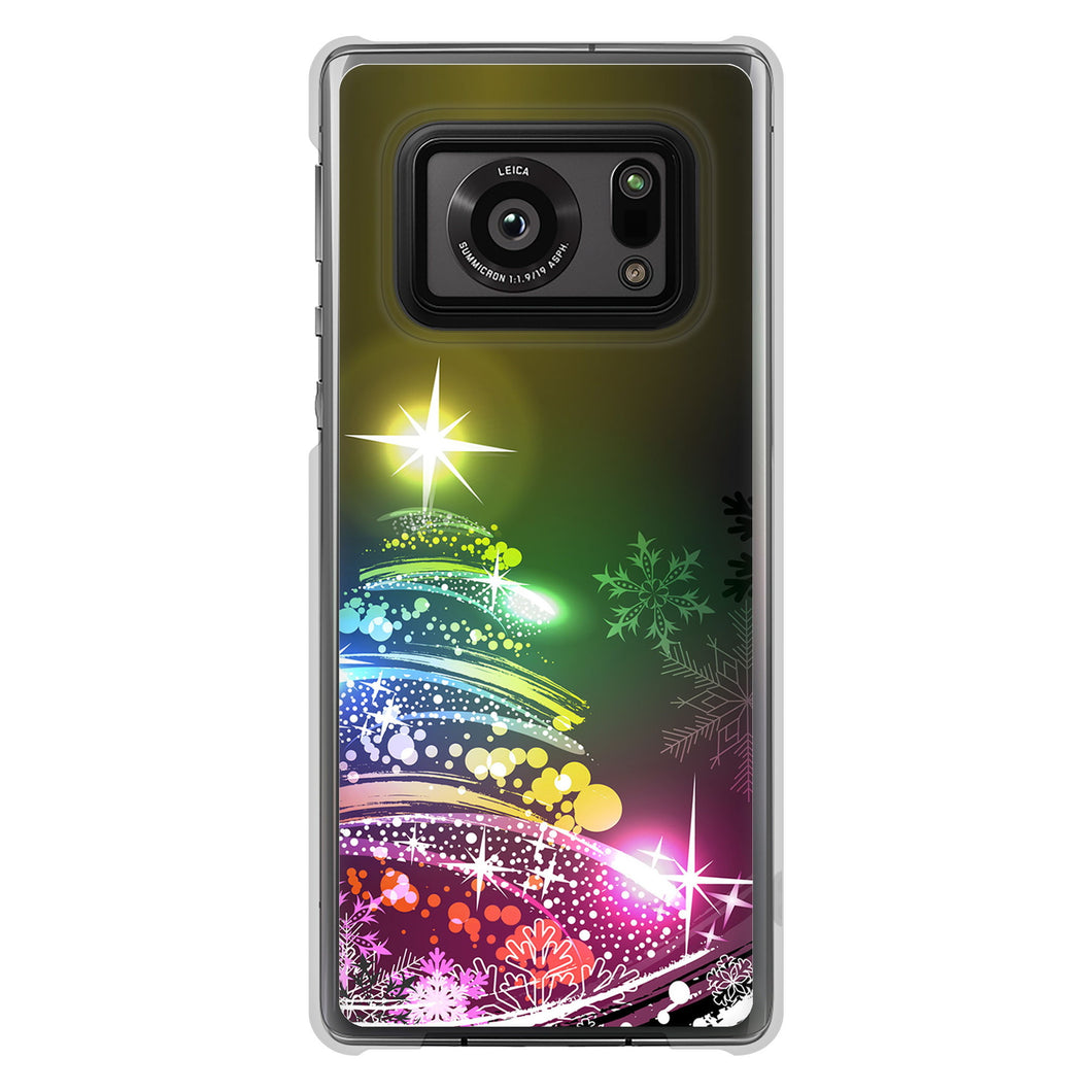 AQUOS R6 SH-51B 高画質仕上げ 背面印刷 ハードケース クリスマス