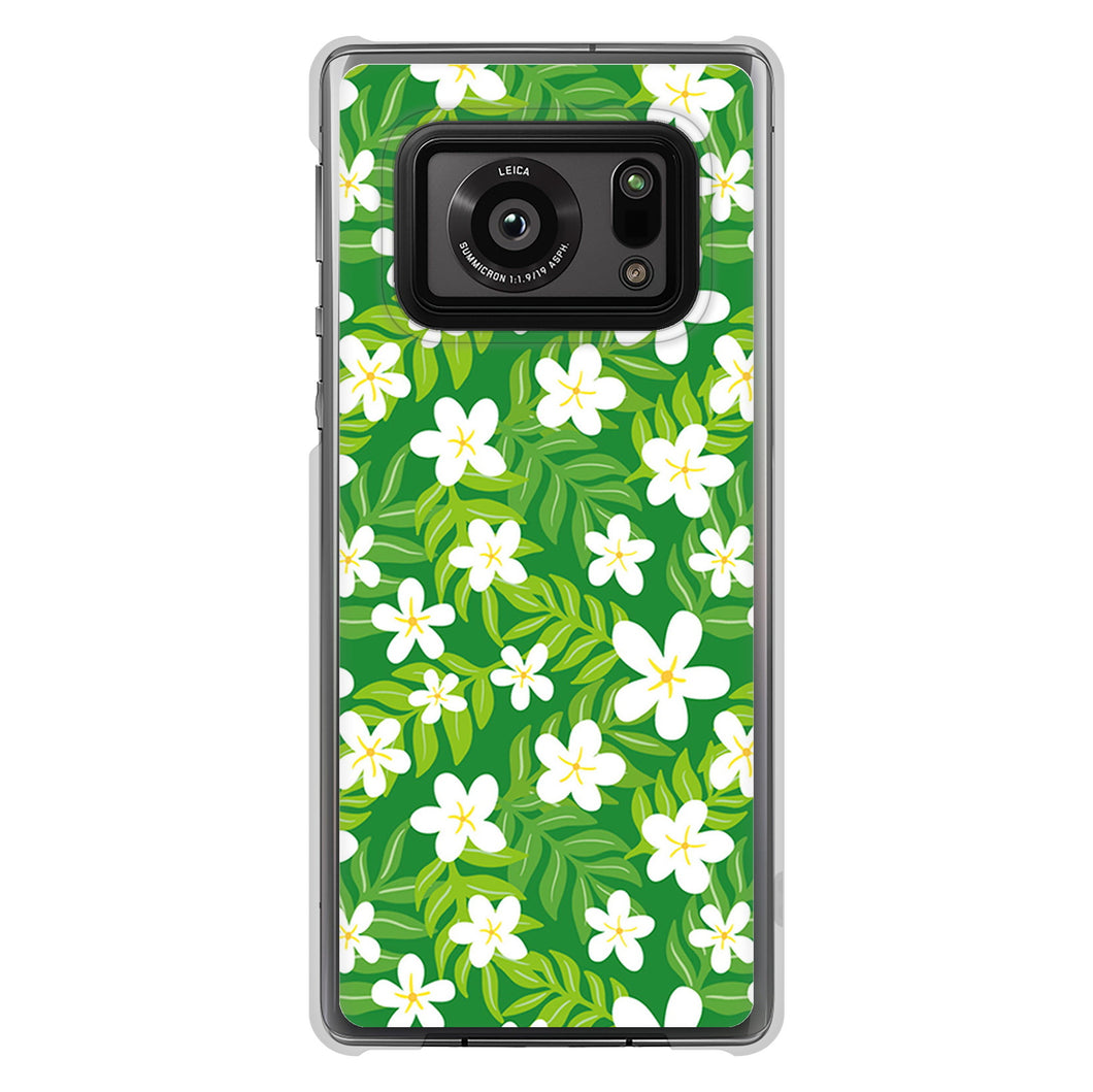 AQUOS R6 SH-51B 高画質仕上げ 背面印刷 ハードケース 【760 ジャスミンの花畑】