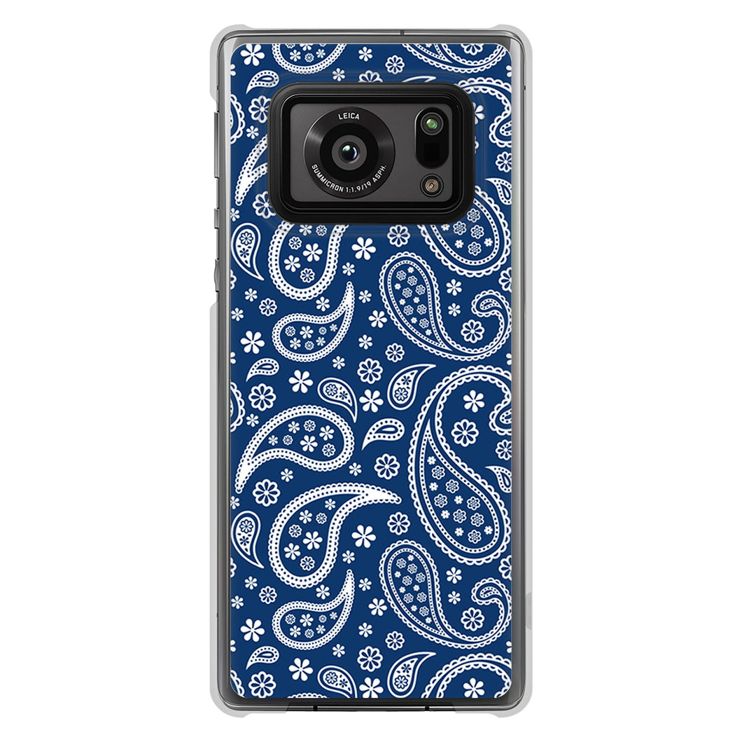 AQUOS R6 SH-51B 高画質仕上げ 背面印刷 ハードケース ペイズリー