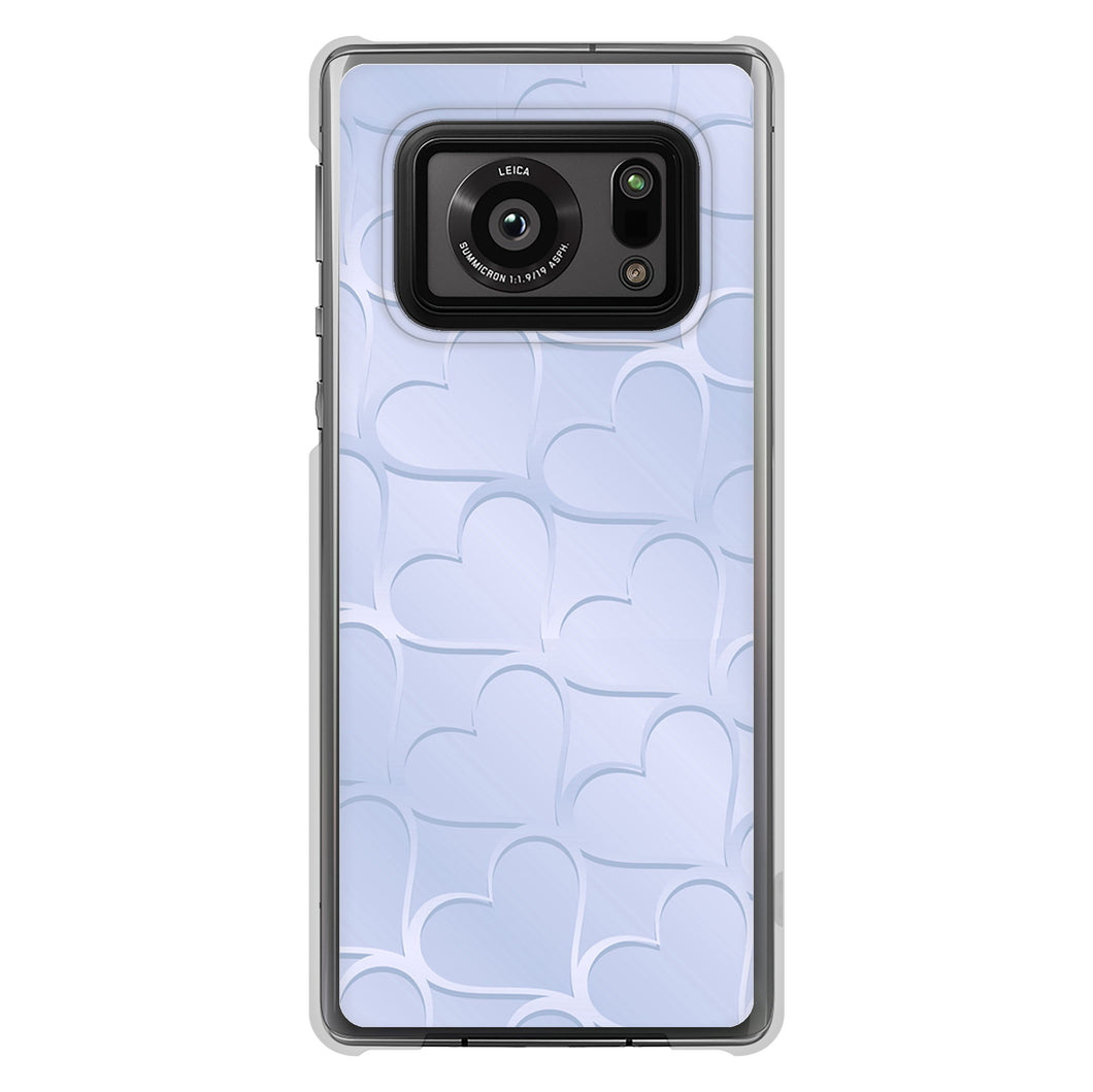 AQUOS R6 SH-51B 高画質仕上げ 背面印刷 ハードケース かくれハート